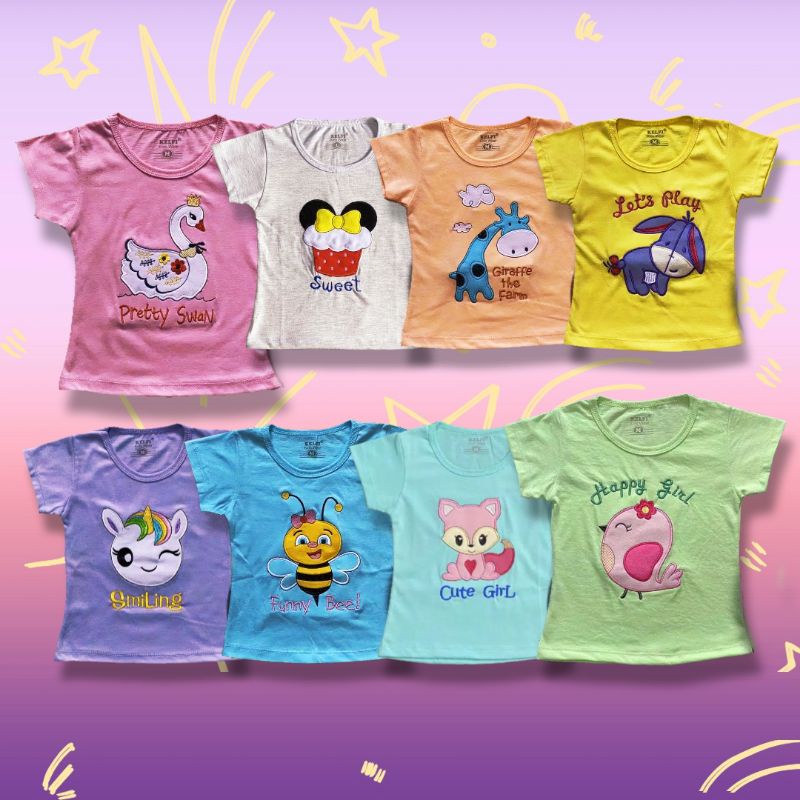 BAJU ANAK PEREMPUAN KAOS ANAK PEREMPUAN BAJU KAOS ANAK PEREMPUAN ATASAN ANAK PEREMPUAN BAJU ANAK CEW