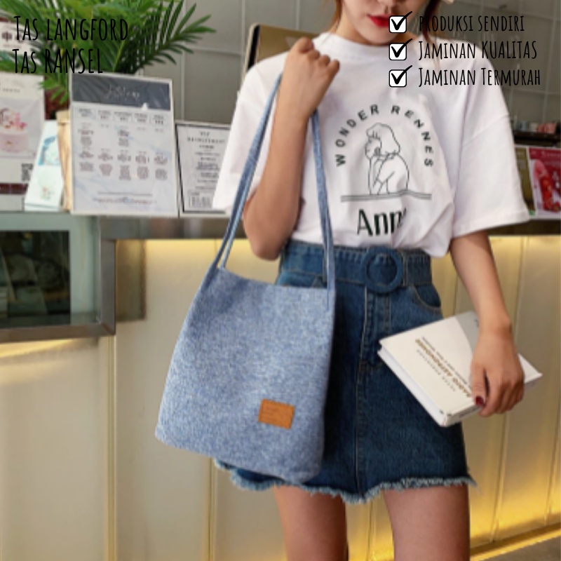 Tas Shoulder Messenger Bahu Korea Model Favorit Terbaru Murah Kekinian Bagus Waterproof Import Lokal Original Multifungsi Stylish Perempuan Wanita Cewek