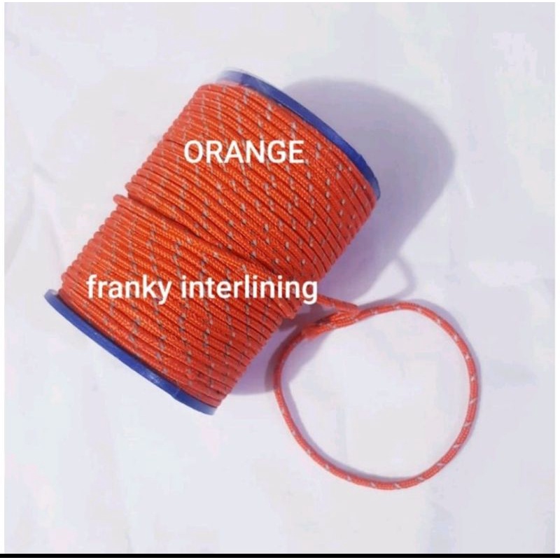 TALI PRUSIK/ GUNUNG REFLECTIVE MENYALA BERSINAR 3mm ISI 10 METER