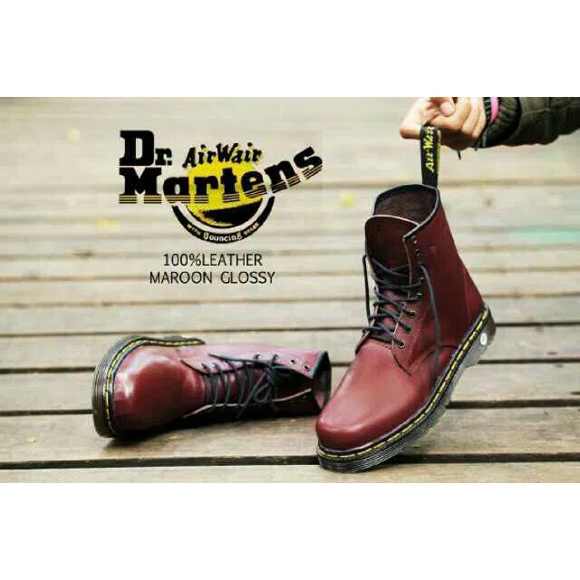 SEPATU DR MARTENS BOOTS HIGH BOOTS KERJA KASUAL PRIA KULIT