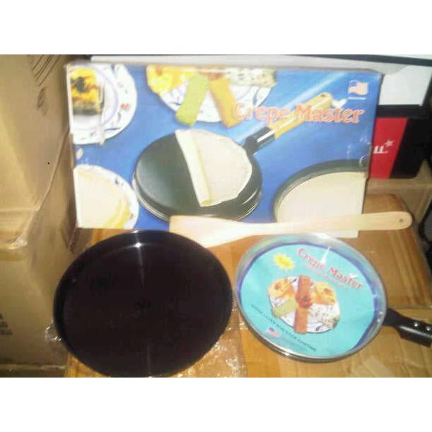 New Produk% CETAKAN KUE CREPES MASTER MAKER PAN PANCI TEFLON KULIT DADAR GULUNG ###
