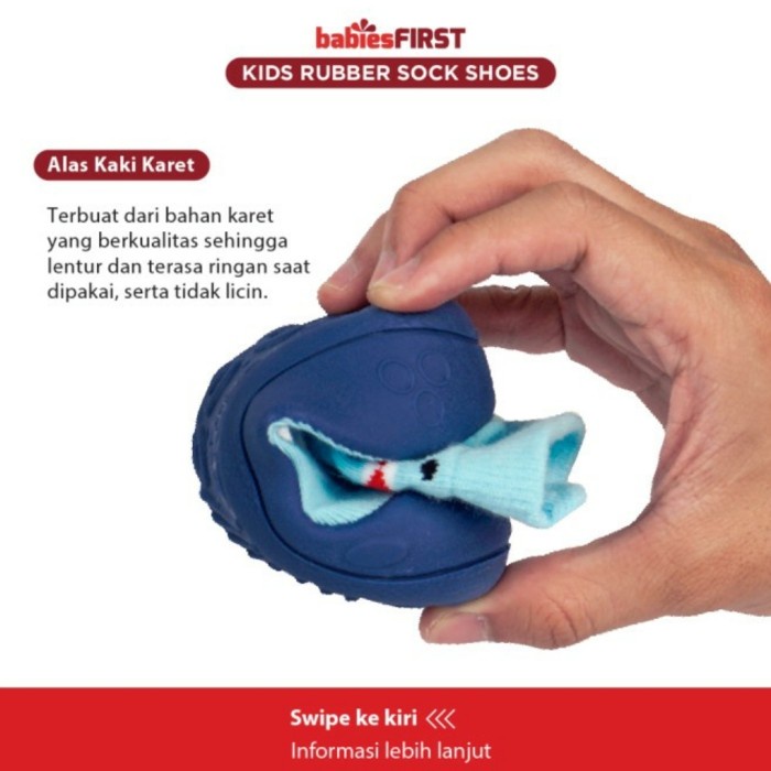 BABIESFIRST Rubber Shoes Kaos Kaki Sepatu Sol Karet Prewalker Shoes Sepatu Bayi Karet