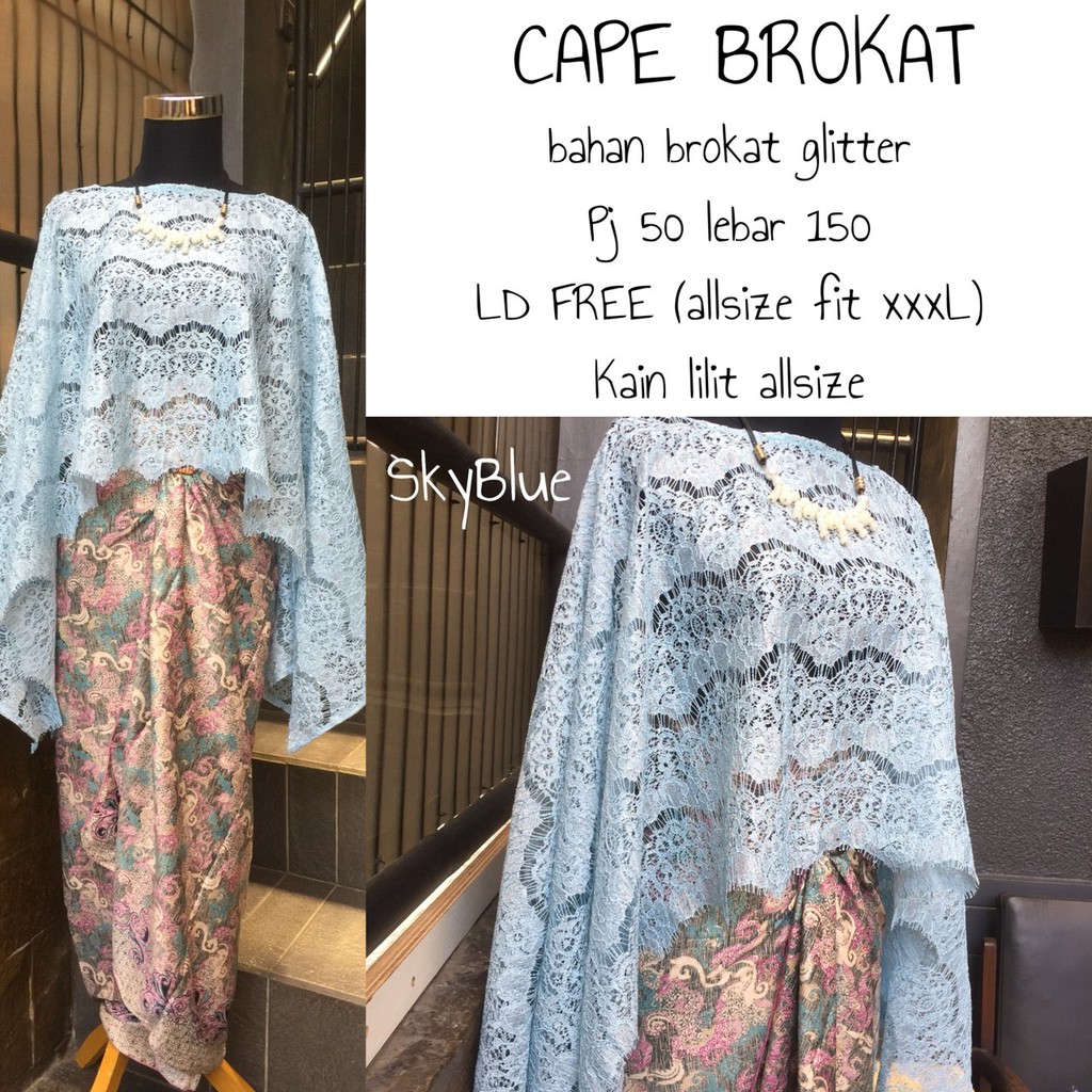 Termurah PROMO!!!!! KEBAYA CAPE BROKAT / KEBAYA MODERN / KEBAYA WISUDAHAR