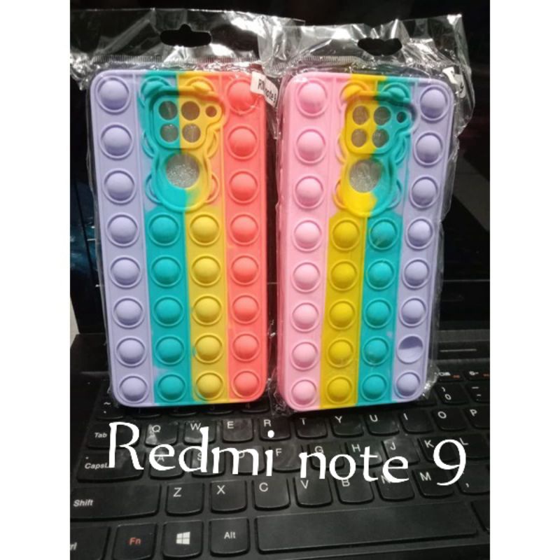 Case Pop it Xiaomi Redmi note 9 Silikon pop it polos