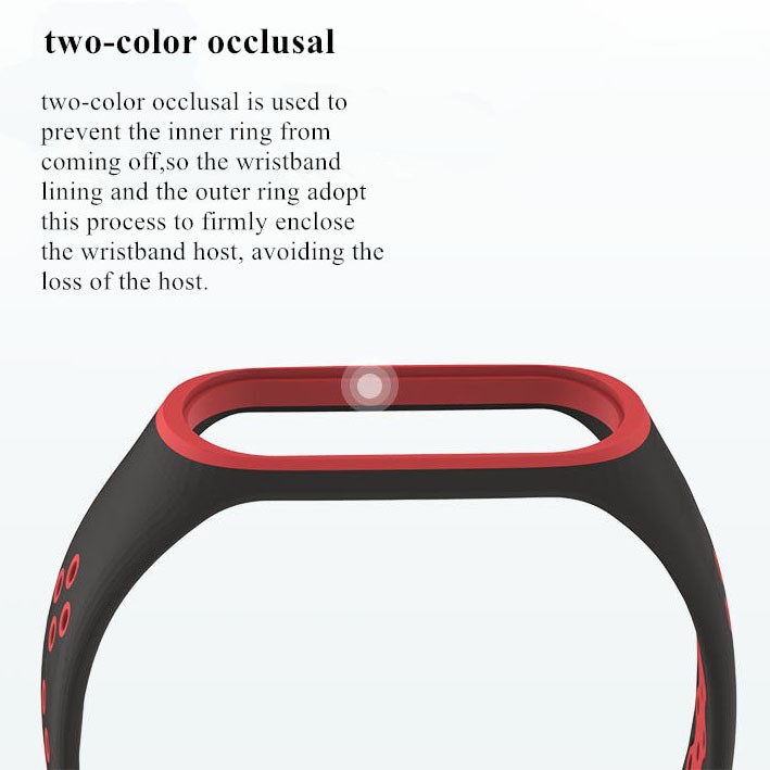 Mijobs Sport Strap Watchband Silicone for Xiaomi Mi Band 3/4