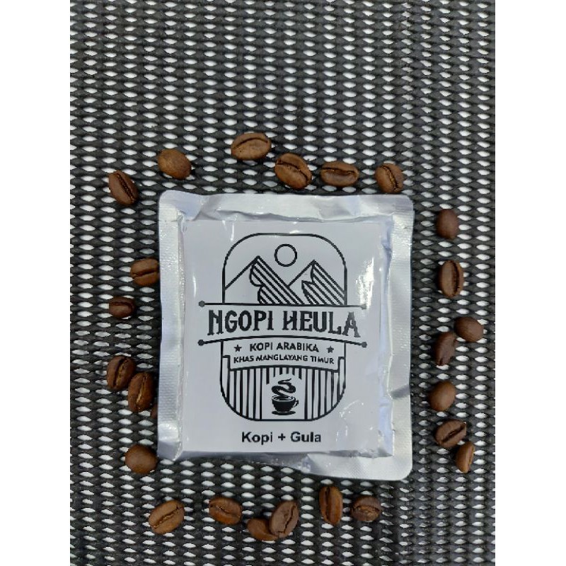 

1 sachet kopi + gula Arabika Manglayang Timur