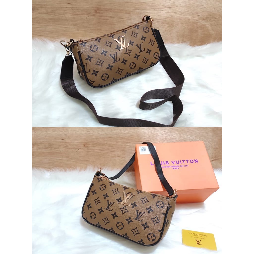 TOP HANDLE BAG LV POUCH SIGNATURE 2 TALI SLEMPANG WANITA