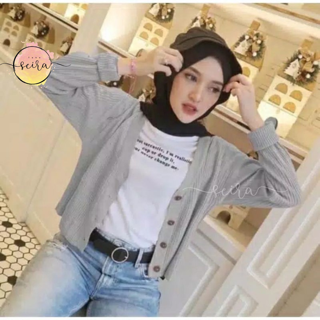 [BISA COD] Willy Cardy Crop / Cardigan Crop Willy / Outer Cardy Rajut / Crop Cardy / Cardigan Crop / Strady Willy Cardy / Cardigan Willy / Cardigan Rajut Salut Kancing Batok