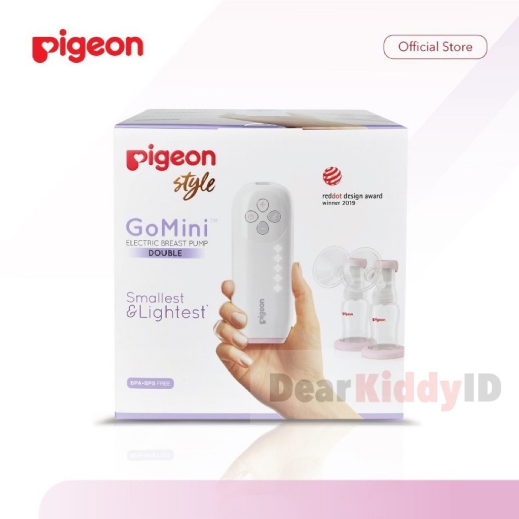 Pigeon Style Go Mini Electric Breast Pump Double Smallest &amp; Lighter / Pompa ASI Elektrik Pigeon