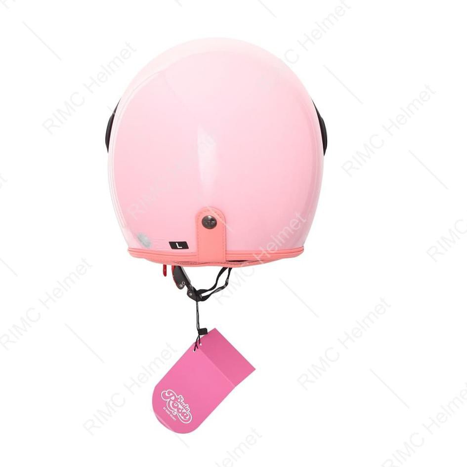 Terbaru Helm Bogo Wanita Hijab Retro SNI Warna Pastel Terbaru RIMC New Sada Rosa Bonus Kaca Pilot S