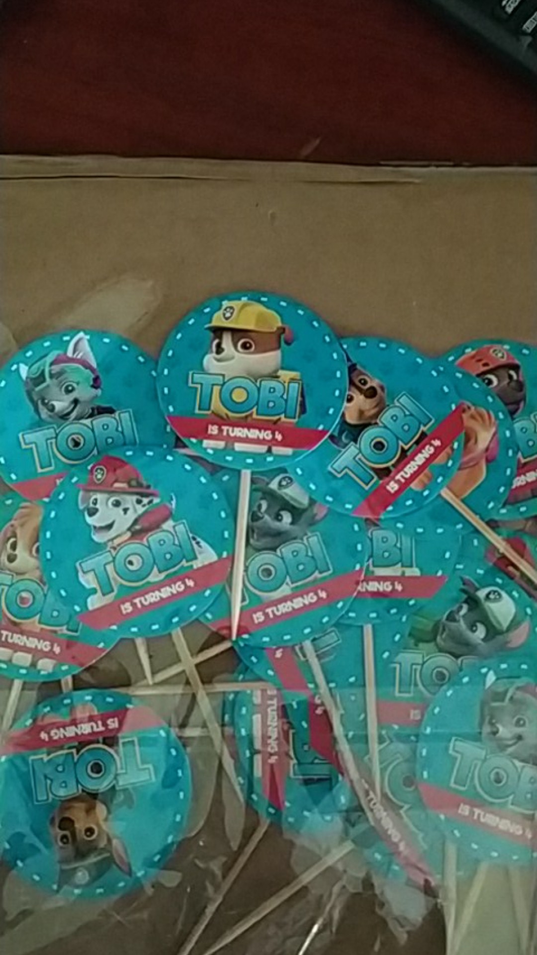 Cupcake Topper Custom - Toothpicks