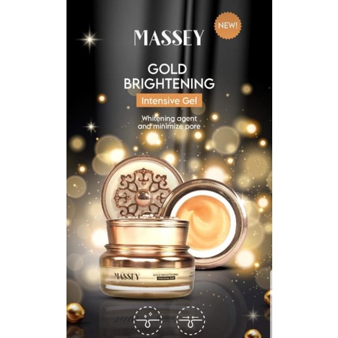 Massey Gold Brightening Intensive Gel/Cream whitening pori pori