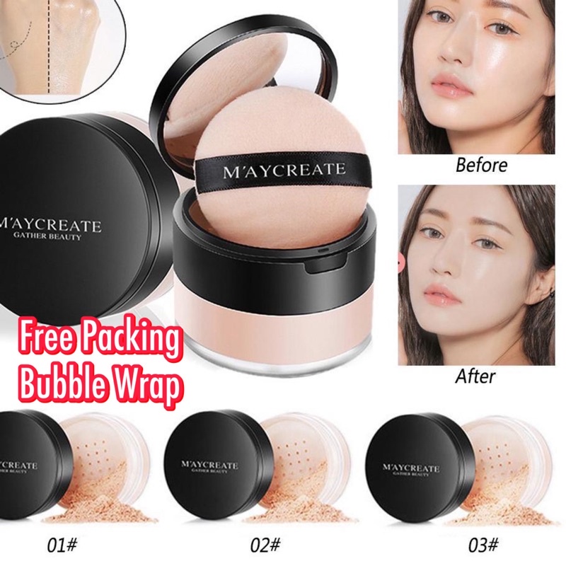 MAYCREATE Bright Powder / Bedak Tabur MAYCREATE