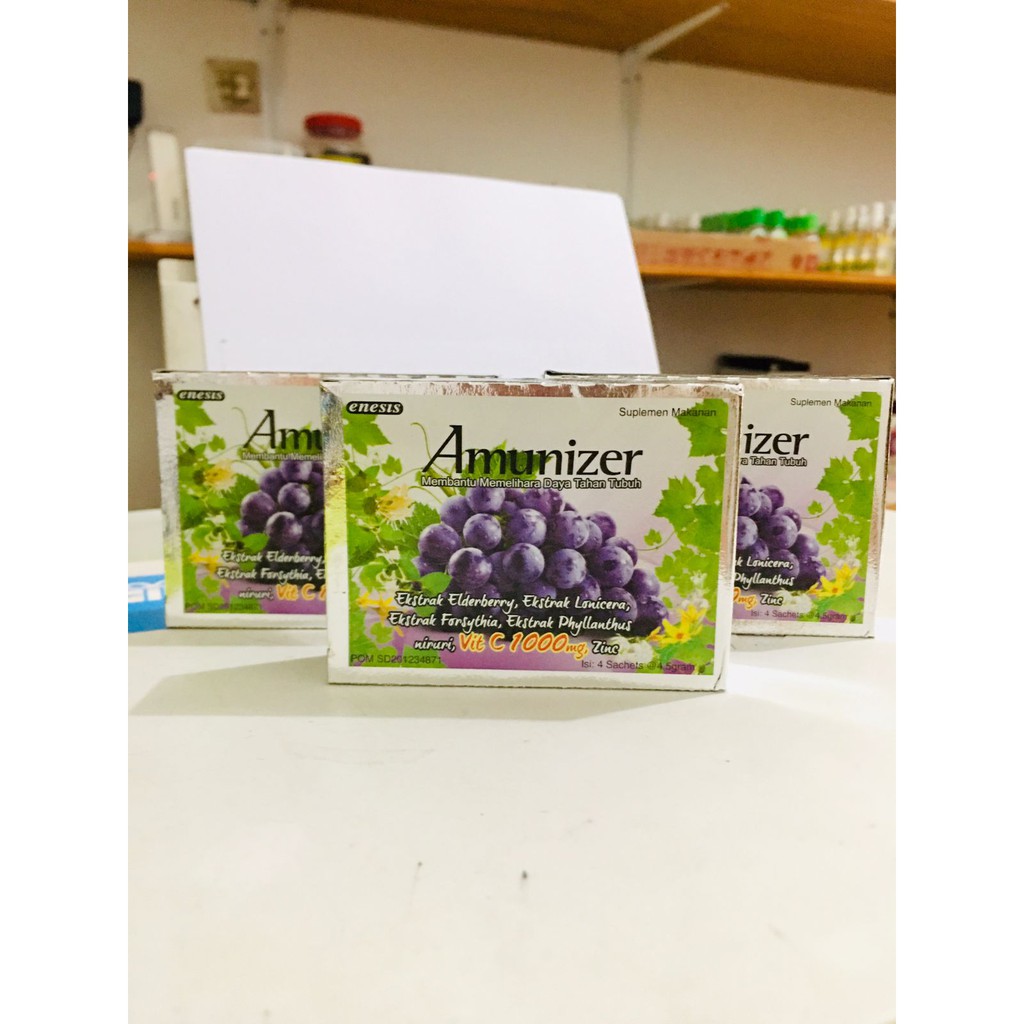 amunizer vitamin c 1000mg kemasan box isi 4 sachet
