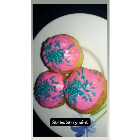 

Donat mini strowbery blue