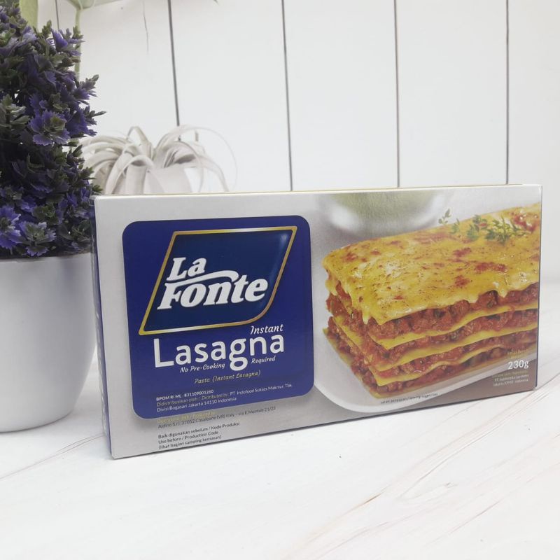 

La Fonte Lasagna 230gr / Pasta Instan Lasagna