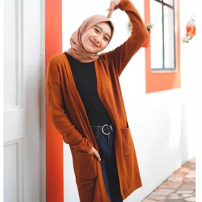 CARDIGAN RAJUT WANITA /LONG CARDIGAN RAJUT KOREA/KARDIGAN RAJUT TERBARU/KARDIGAN RAJUT BELLE