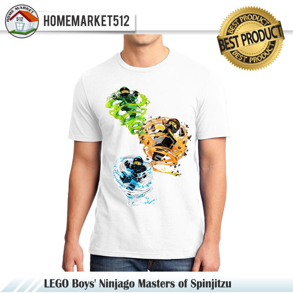 Kaos Pria LEGO Boys' Ninjago Masters of Spinjitzu Kaos Pria Dan Wanita Premium Sablon Anti Rontok !!!!!! | HOMEMARKET512