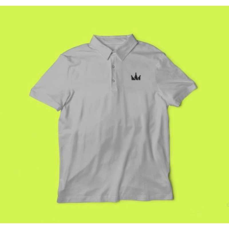 Kaos Polo Shirt Baju Kerah Distro LOGO KECiL SCREAMOUS polos custom iNDONESiA