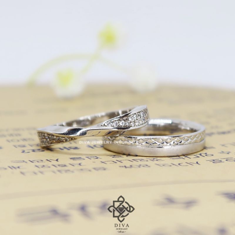 Wedding Ring Couple Perak Elegant