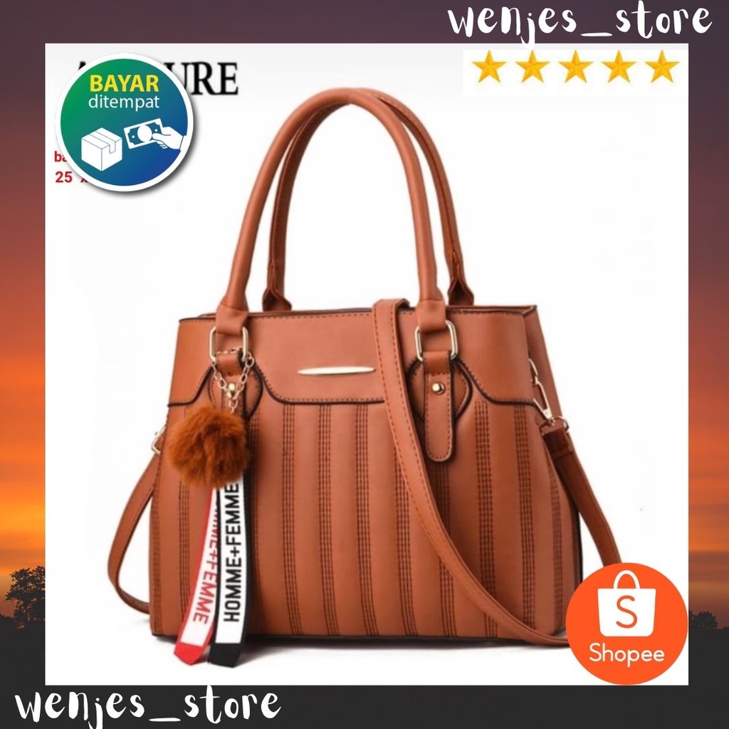 TAS SELEMPANG WANITA KULIT ACELURE TAS KEKINIAN TAS IMPORT TERBARU TAS WEEKEND TAS ARISAN