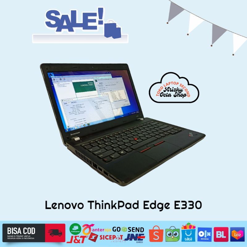 Sale Lenovo Thinkpad edge e330 Core i5 Ram 4gb HDD 500gb cam double vga intel hd+nvidia geforce 610m