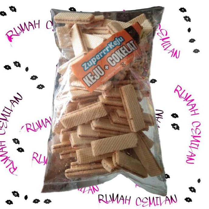 

LENGKAP ZUPERRRKEJU KEJU+COKLAT 350GR / WAFER COKLAT KEJU /SNACK ORI KILOAN