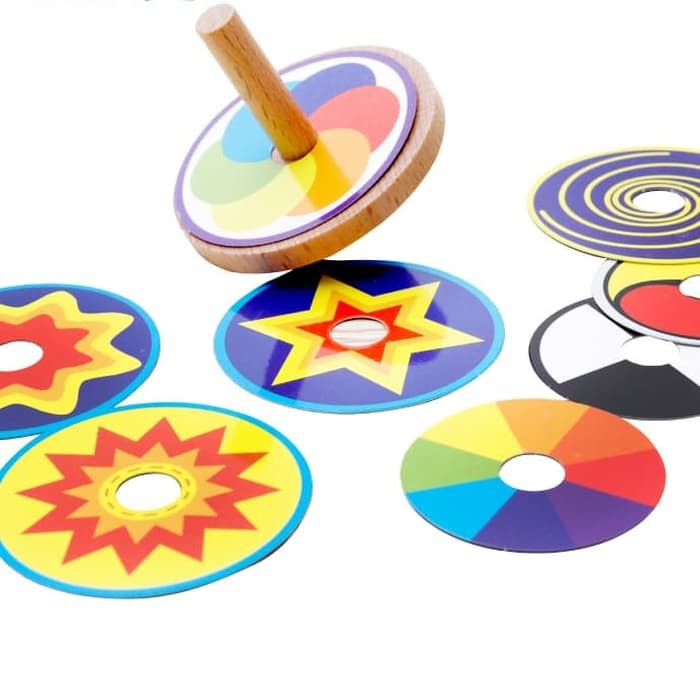 gasing mini kayu mainan edukasi anak