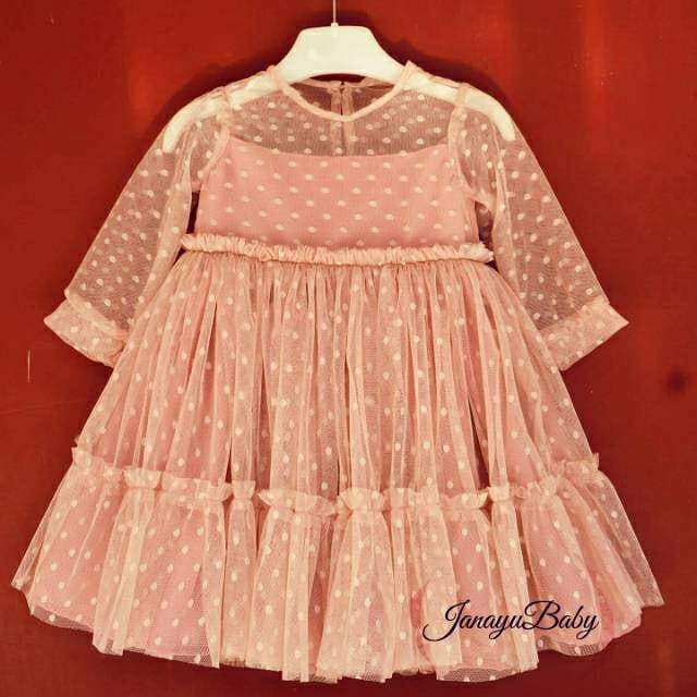 Gamis anak lebaran tile dot