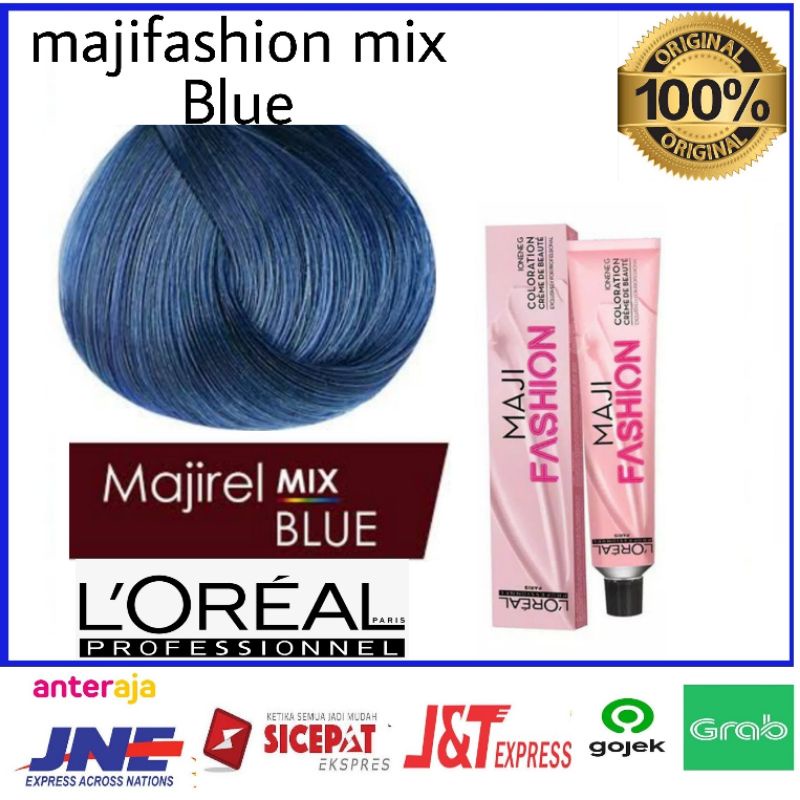 cat rambut Loreal majifashion mix Blue / loreal majirel mix blue / pewarna rambut Loreal majifashion