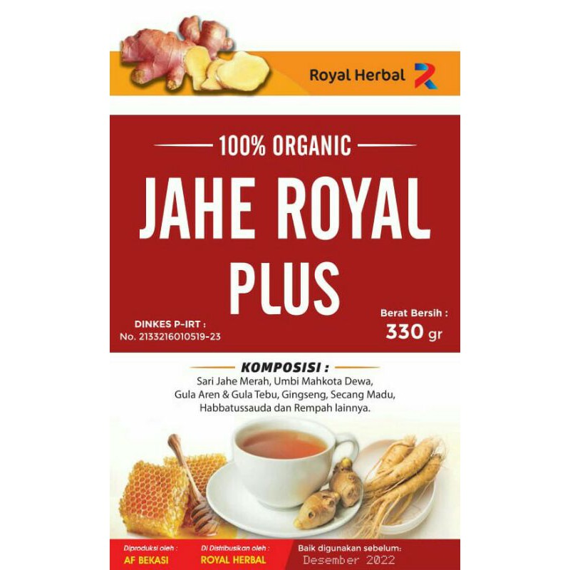 

Jahe Royal Plus botol 330gr