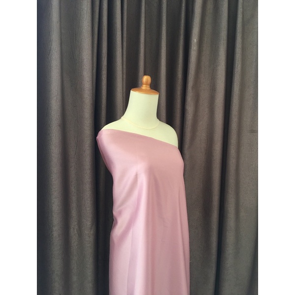 Dasar Kain Satin Velvet Premium Warna Rosegold