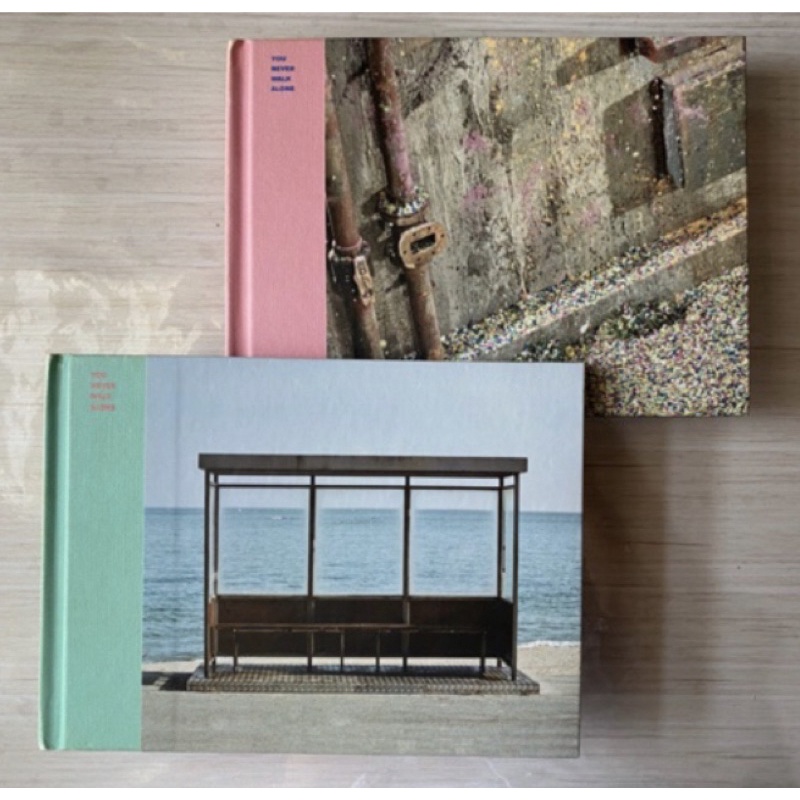 unsealed album bts jin jimin pc photocard ynwa wings you never walk alone mint pink album only