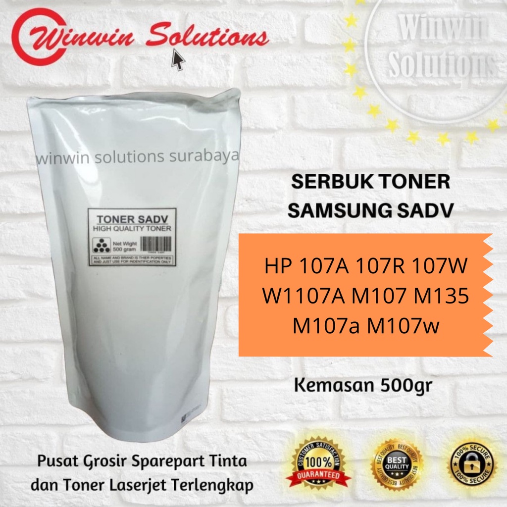 Serbuk Toner KHUSUS HP M107 M135 M137 107A kiloan Refill Laserjet