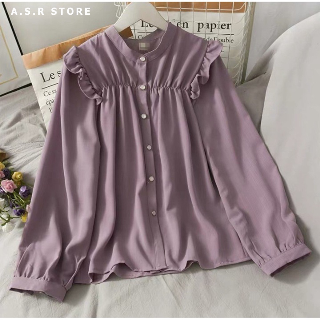 KEISYA TOP BLOUSE// BAJU ATASAN WANITA OOTD FASHION// SIZE S M L XL XXL// BLUS CANTIK MUSLIM MODEREN TANGAN PANJANG// KOREAN STYLE// BAHAN KAIN CREPE PREMIUM QUALITY// UKURAN REGULER JUMBO OVERSIZE READY//TREN HITS MODEL TERBARU KEKINIAN VIRAL BERKUALITAS