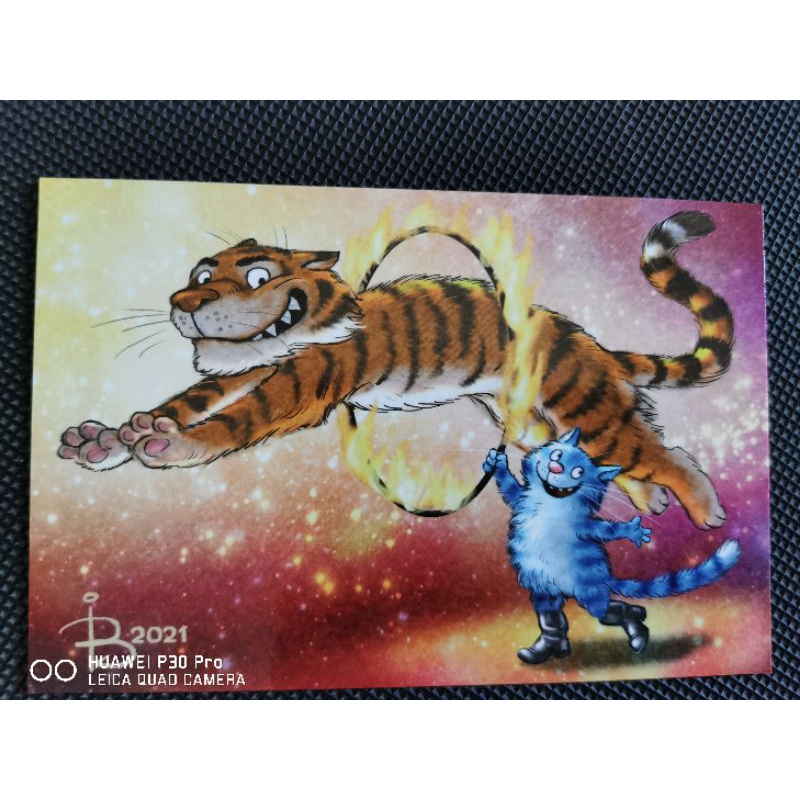 

kartu pos kucing bluecat/bluecat postcard