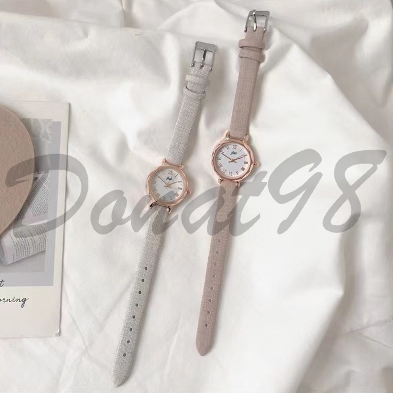 Jam Tangan Wanita Jhui Kecil Analog Romawi Fashion Wanita