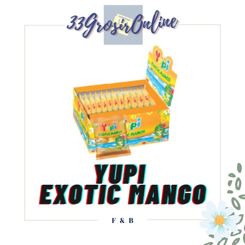 

Yupi Yuppy Exotic Mango / 1 box isi 24 pcs / 350 gram / Snack