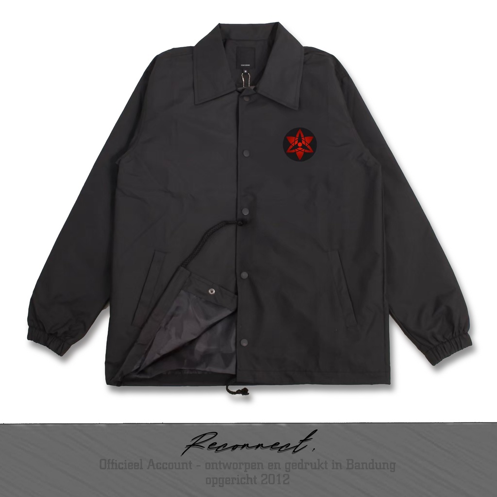 Reconnect Coach Jacket Anime Jepang Naruto Sasuke Uchiha - Unisex