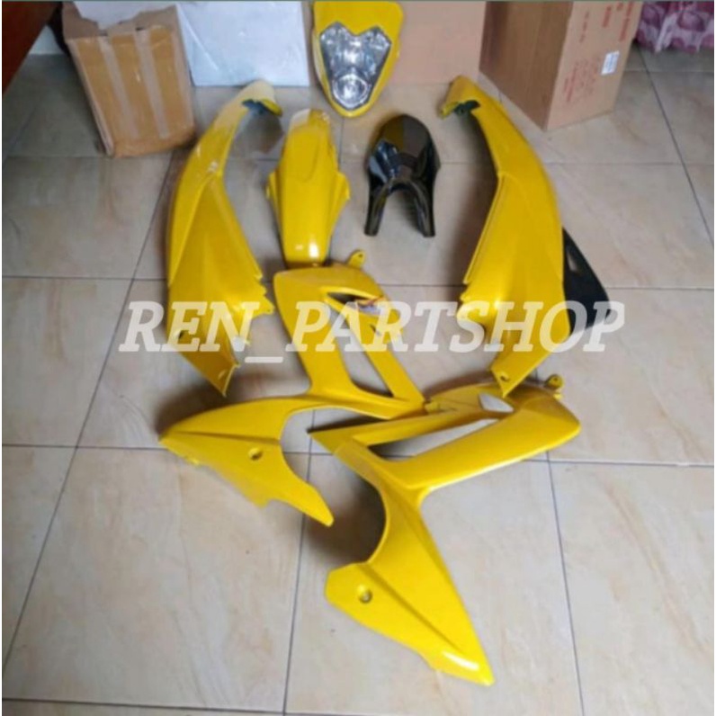 cover body satria fu thailand lama old kinjeng fullset halus warna kuning lemon BISA REQUEST WARNA