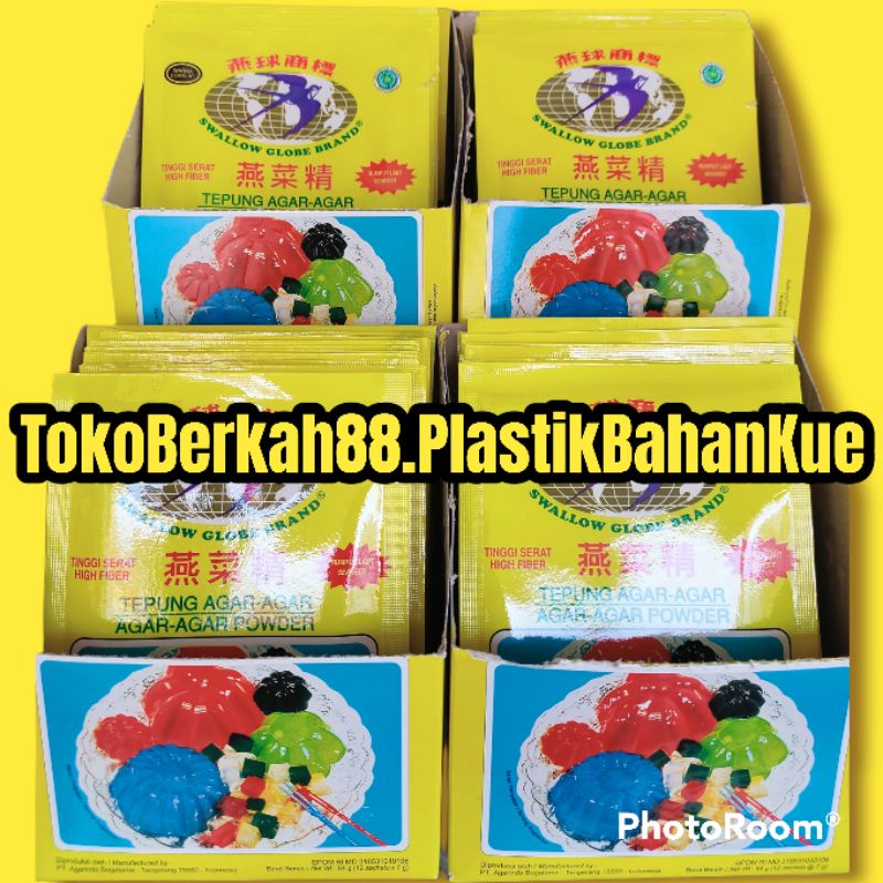 

PROMO MURAH..!! AGAR-AGAR SWALLOW GLOBE SACHET UK. 7 GR