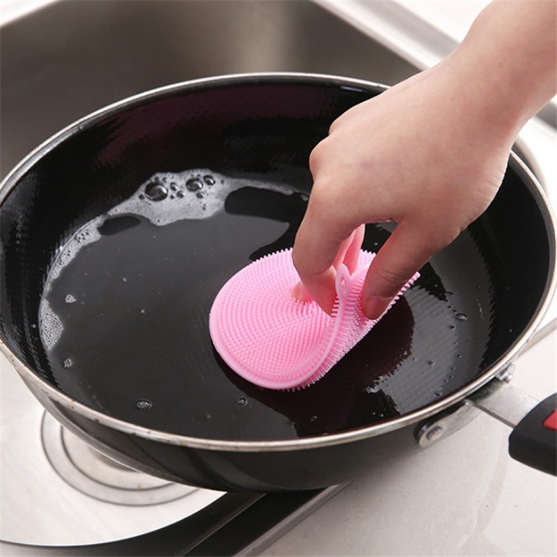 SPONGE SILIKON CUCI PIRING ANTI KUMAN BAKTERI SPONS MULTIFUNGSI SPONGE SILICONE MULTI FUNGSI DAPUR