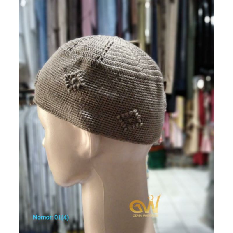Kopyah Rajut Hadrami Biksu / Kopyah Rajut / Peci Rajut