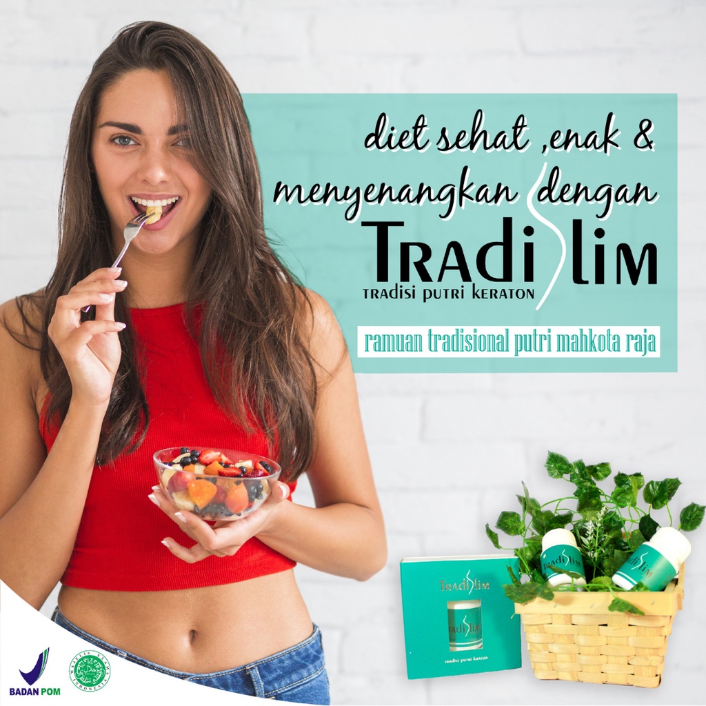 PROMO!! OBAT DIET PENURUN BERAT BADAN HERBAL TRADISLIM ISI 30 CAPS-3