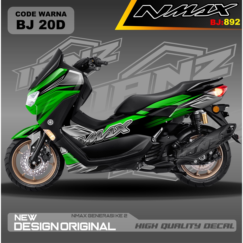 DECAL STIKER NEW NMAX FULL BLOK BODI MOTOR / DECAL FULL BODY NMAX / DECAL STIKER FULL BODY NMAX / STIKER DECAL NMAX TERBARU