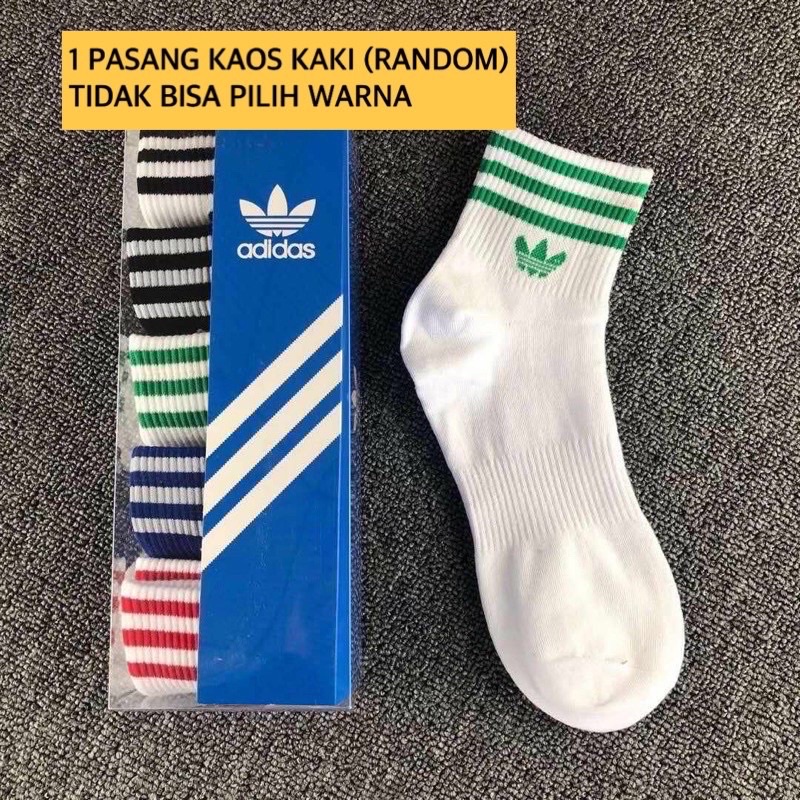 ((TERMURAH)) ADIDAS SOCKS / KAOS KAKI ADIDAS 5 IN 1 / KAOS KAKI OLAHRAGA / KAOS KAKI PRIA / KAOS KAKI WANITA / KAOS KAKI ANAK / MEN SOCKS / WOMEN SOCKS / SPORT SOCKS / KOS KAKI BASKET / KAOS KAKI FUTSAL