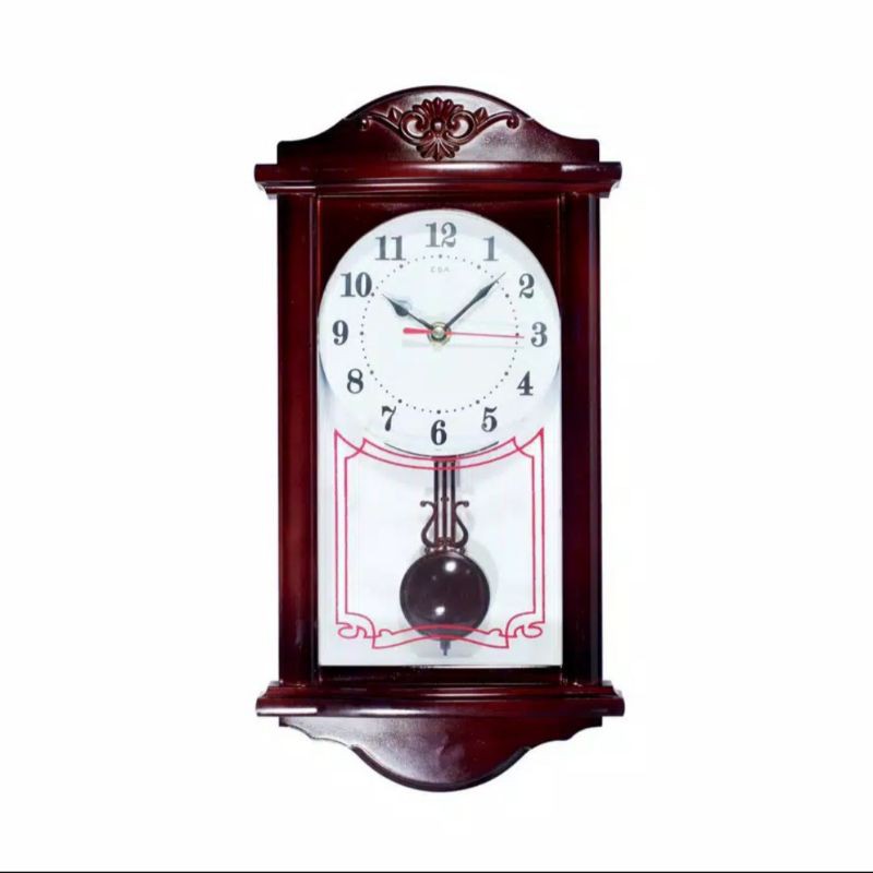 JAM DINDING ESA bandul bergoyang CLASSIC DESIGN BERKUALITAS FREE BATRAI