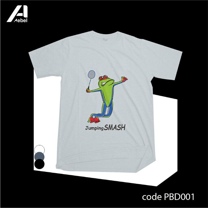 Kaos Design Badminton,Kaos Design Jumping smash Kaos Design Custom