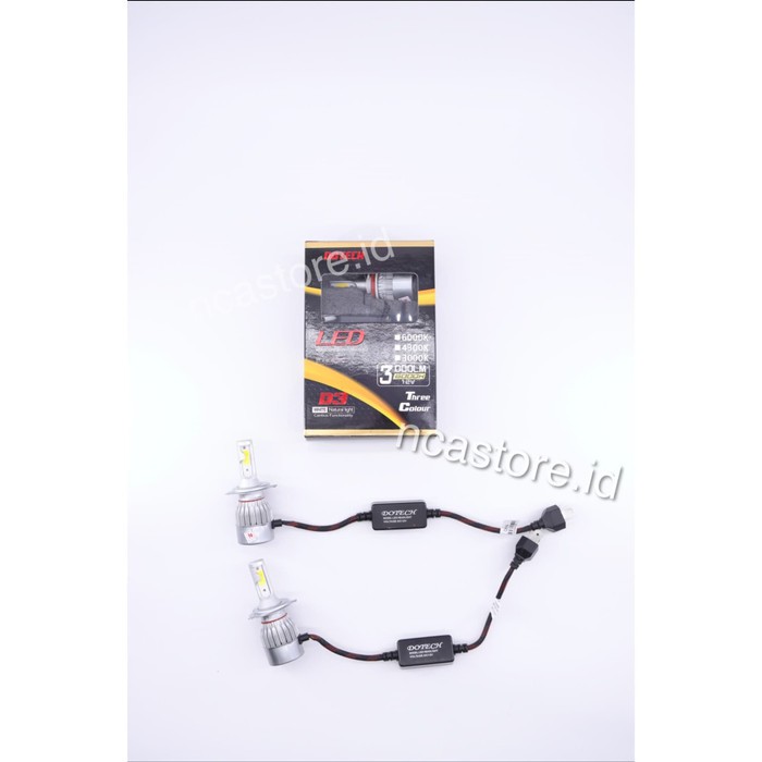 LAMPU LED D3 DOTECH 3COLOURS 3000K/4800K/6000K HEADLIGHT MOBIL H4