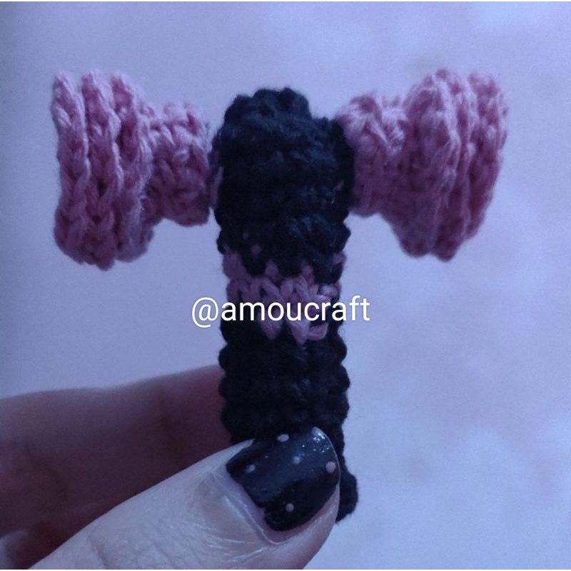 Mini Lightstick Blackpink Rajut/Amigurumi Gantungan Kunci